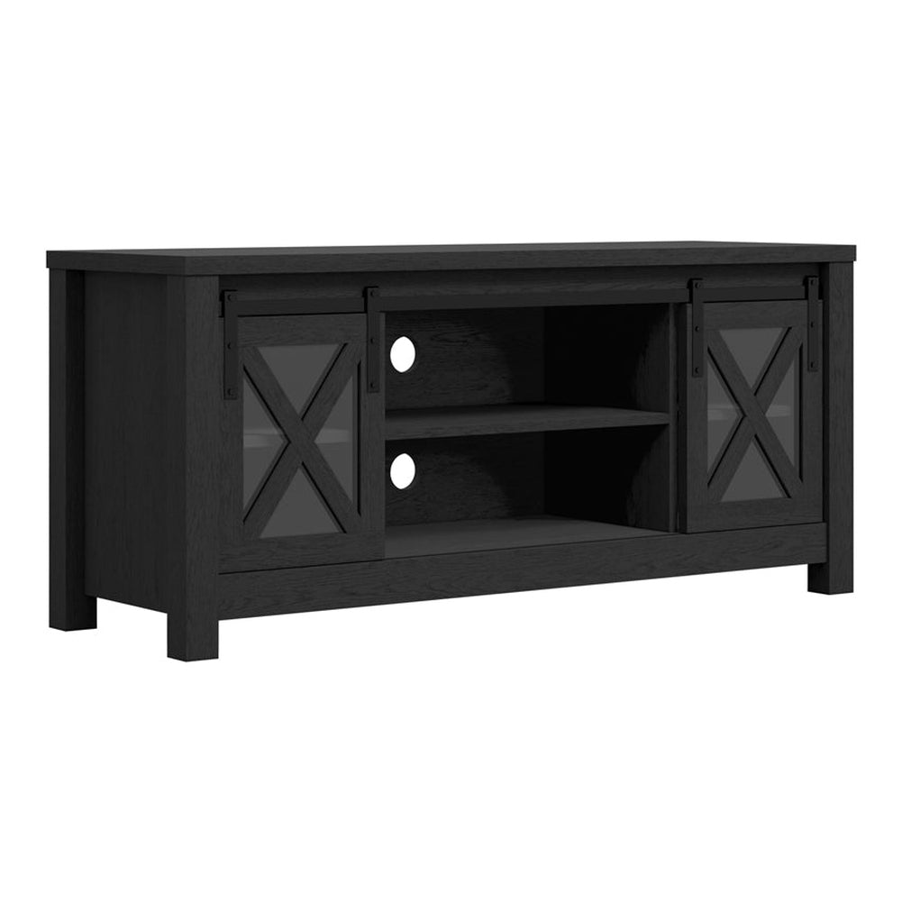 O&Co Flora Media Unit in Black & Glass