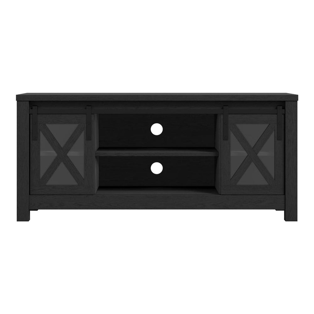 O&Co Flora Media Unit in Black & Glass