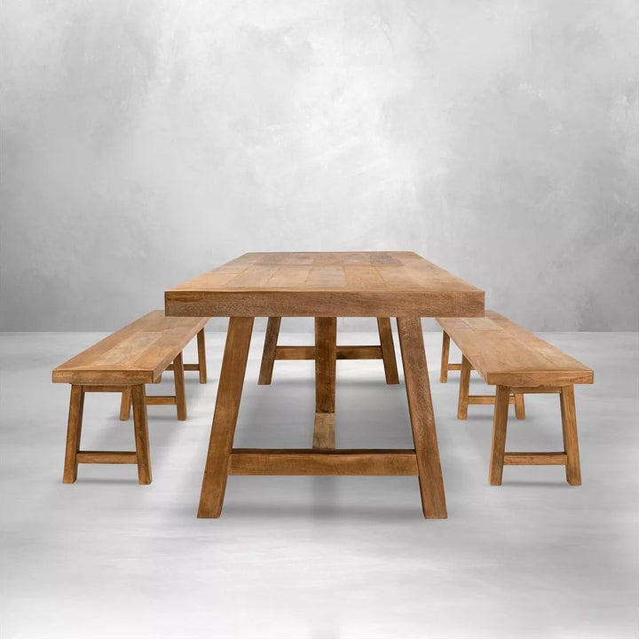 Monastery Rectangular Dining Table - Recycled Teakwood