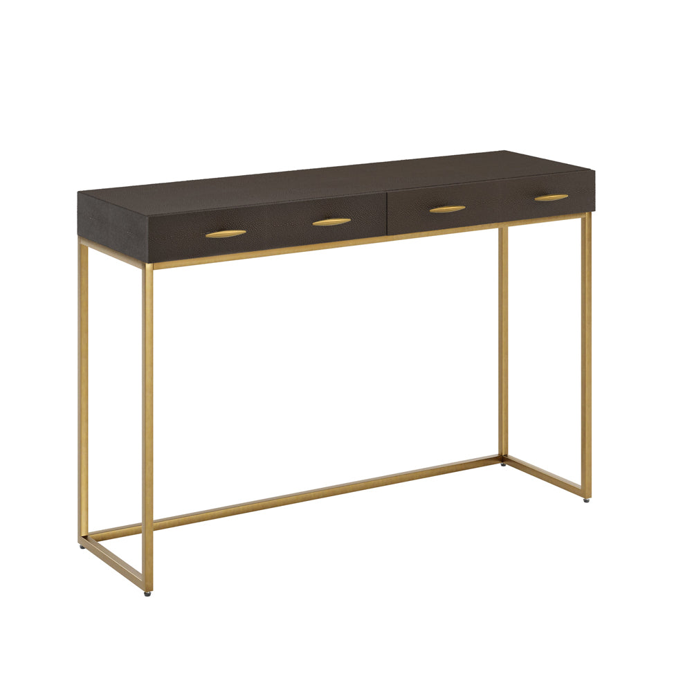 DI Designs Hampton Console - Brown Shagreen