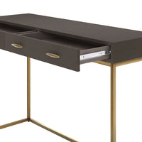 DI Designs Hampton Console - Brown Shagreen