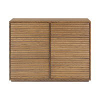 DI Designs Charlton Ribbed Walnut Chest of Drawers