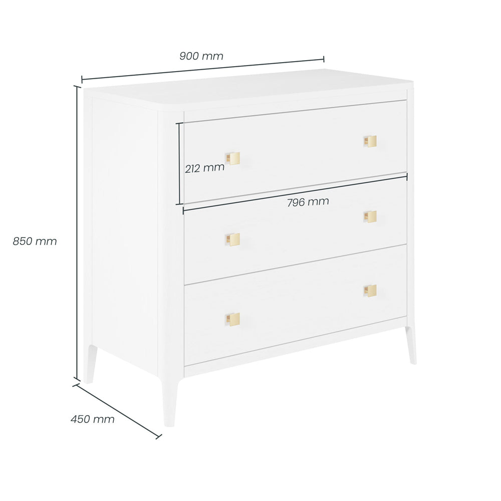 DI Designs Abberley Chest of Drawers - White