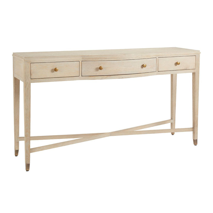 Ines Console Table - Whitewashed Oak