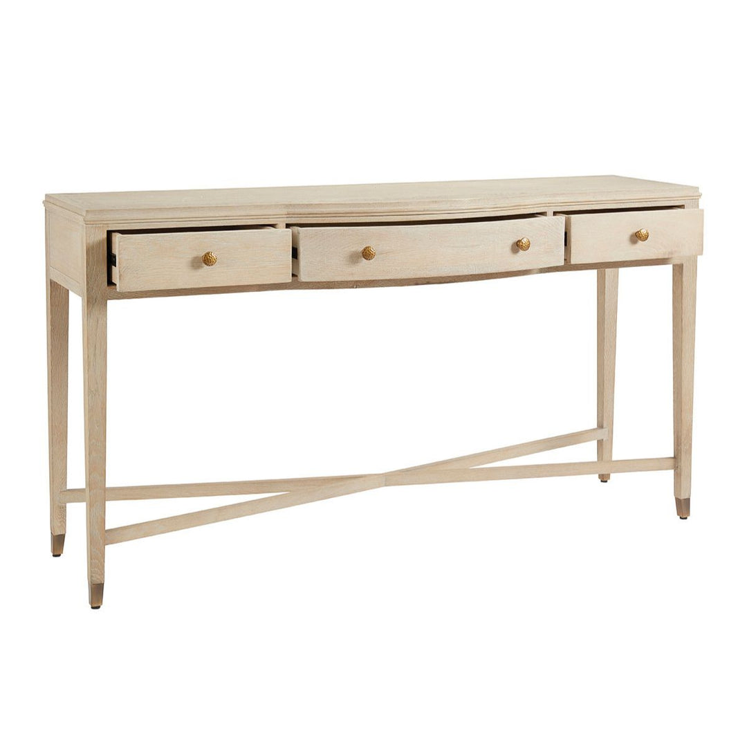Ines Console Table - Whitewashed Oak