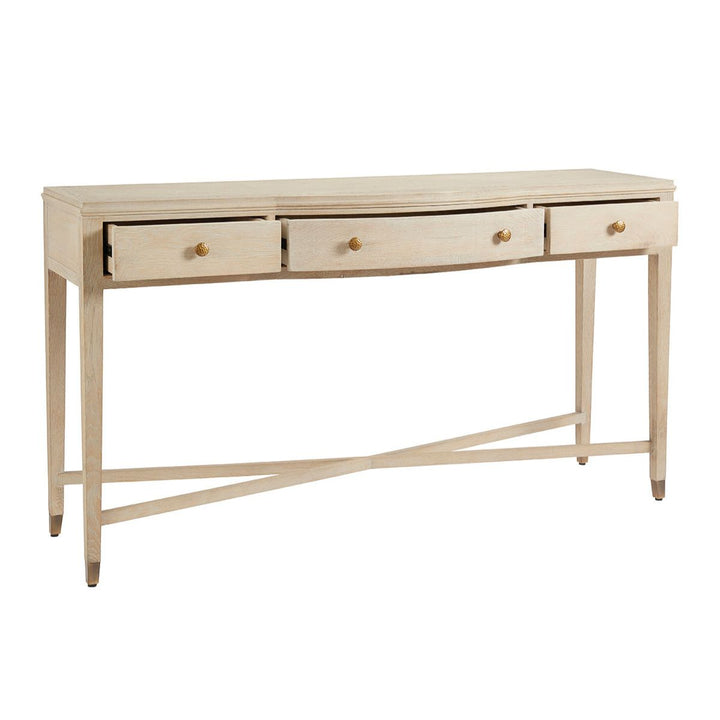 Ines Console Table - Whitewashed Oak