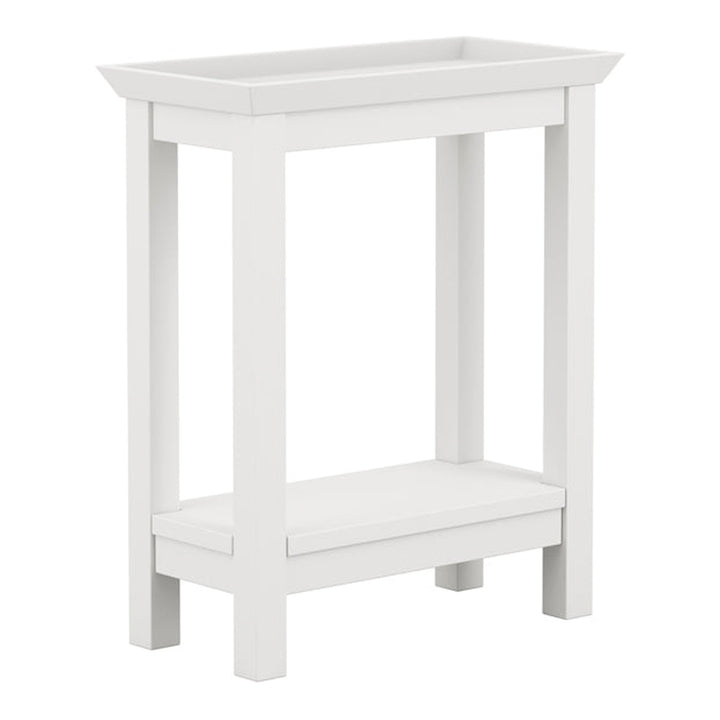 Mimi Rectangular Side Table - White LPD Home 3
