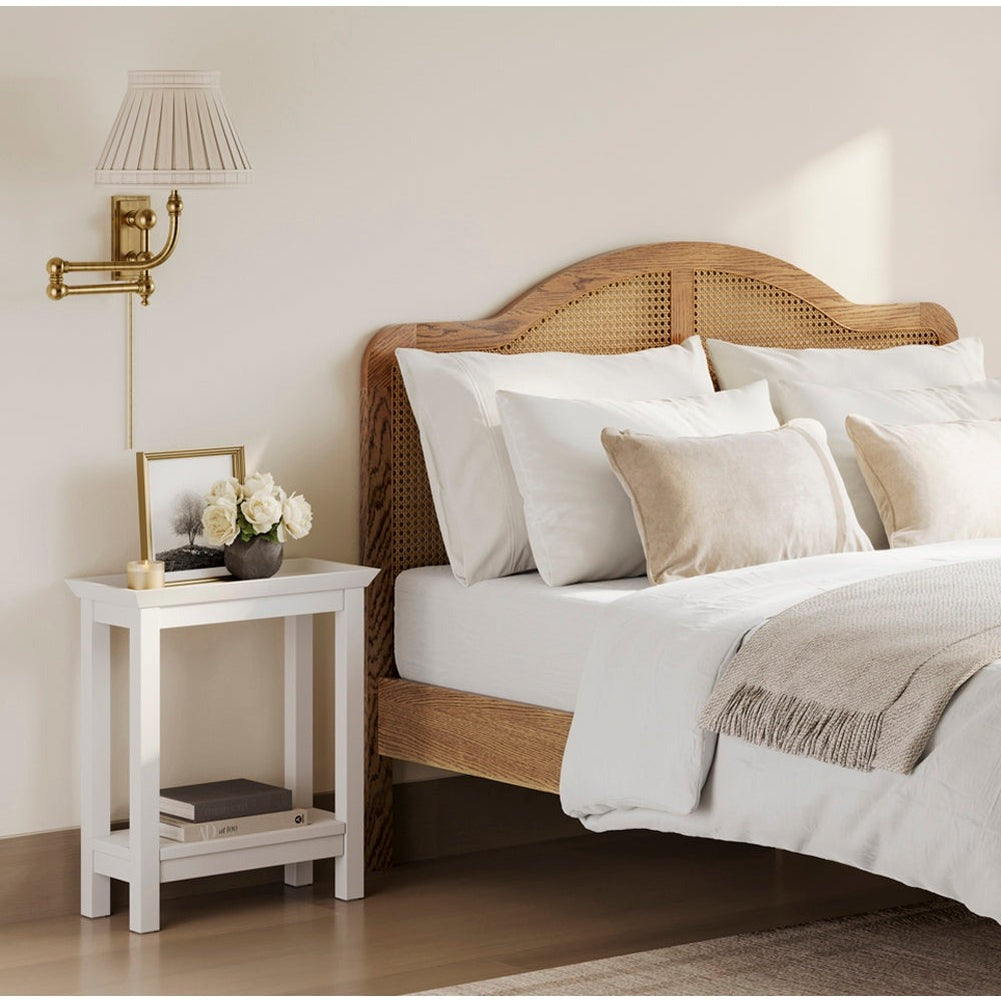 Mimi Rectangular Side Table - White LPD Home 2