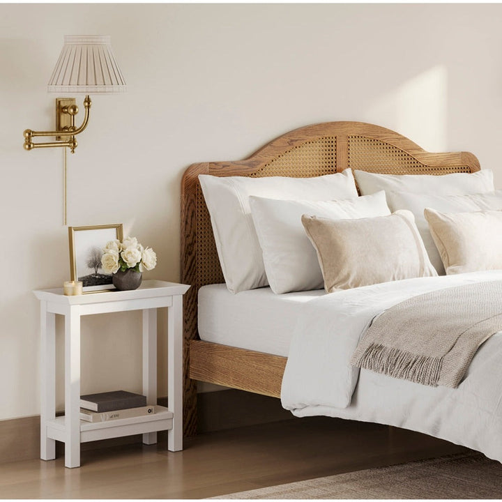 Mimi Rectangular Side Table - White LPD Home 2