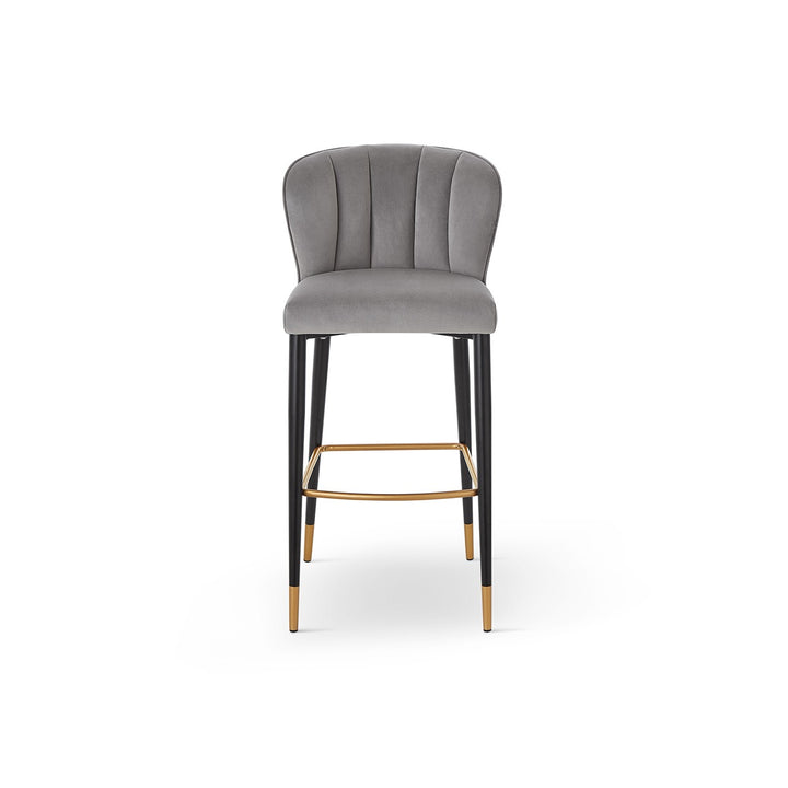 Maya Bar Stool Crib 5 - Megan Grey & Brushed Brass LiangAndEimil 1
