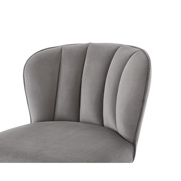 Maya Bar Stool Crib 5 - Megan Grey & Brushed Brass LiangAndEimil 5