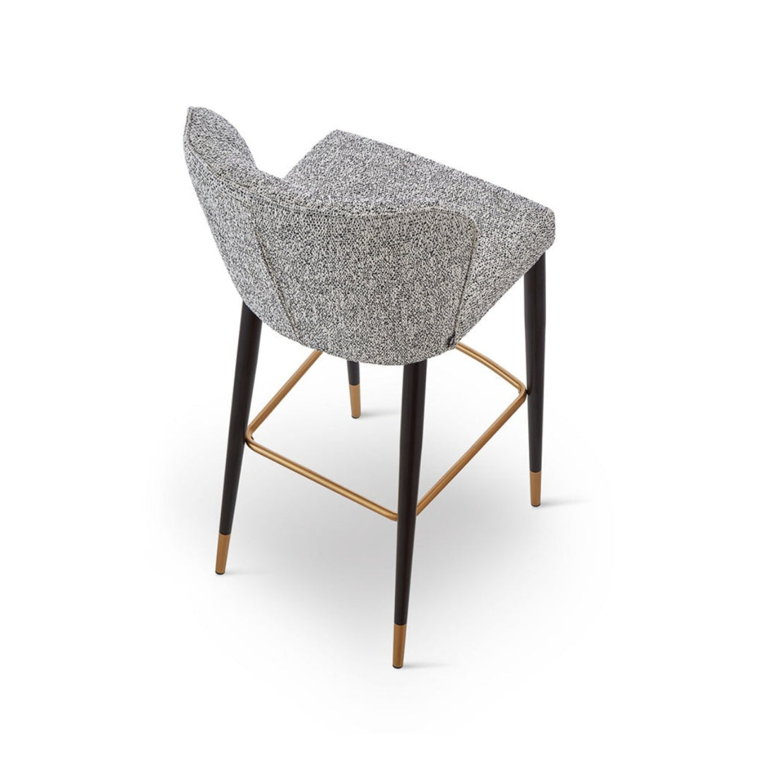 Maya Bar Stool Crib 5 - Talbot Freckle & Brushed Brass LiangAndEimil 5