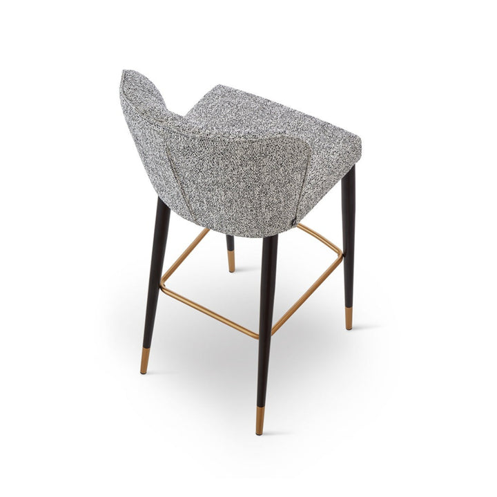 Maya Bar Stool Crib 5 - Talbot Freckle & Brushed Brass LiangAndEimil 5