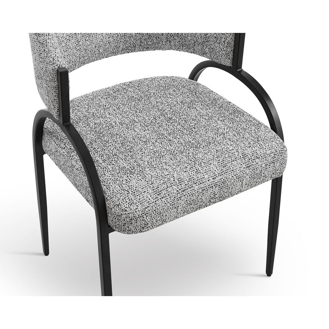 Pavilion Dining Chair Crib 5 - Talbot Freckle & Matt Black LiangAndEimil 5