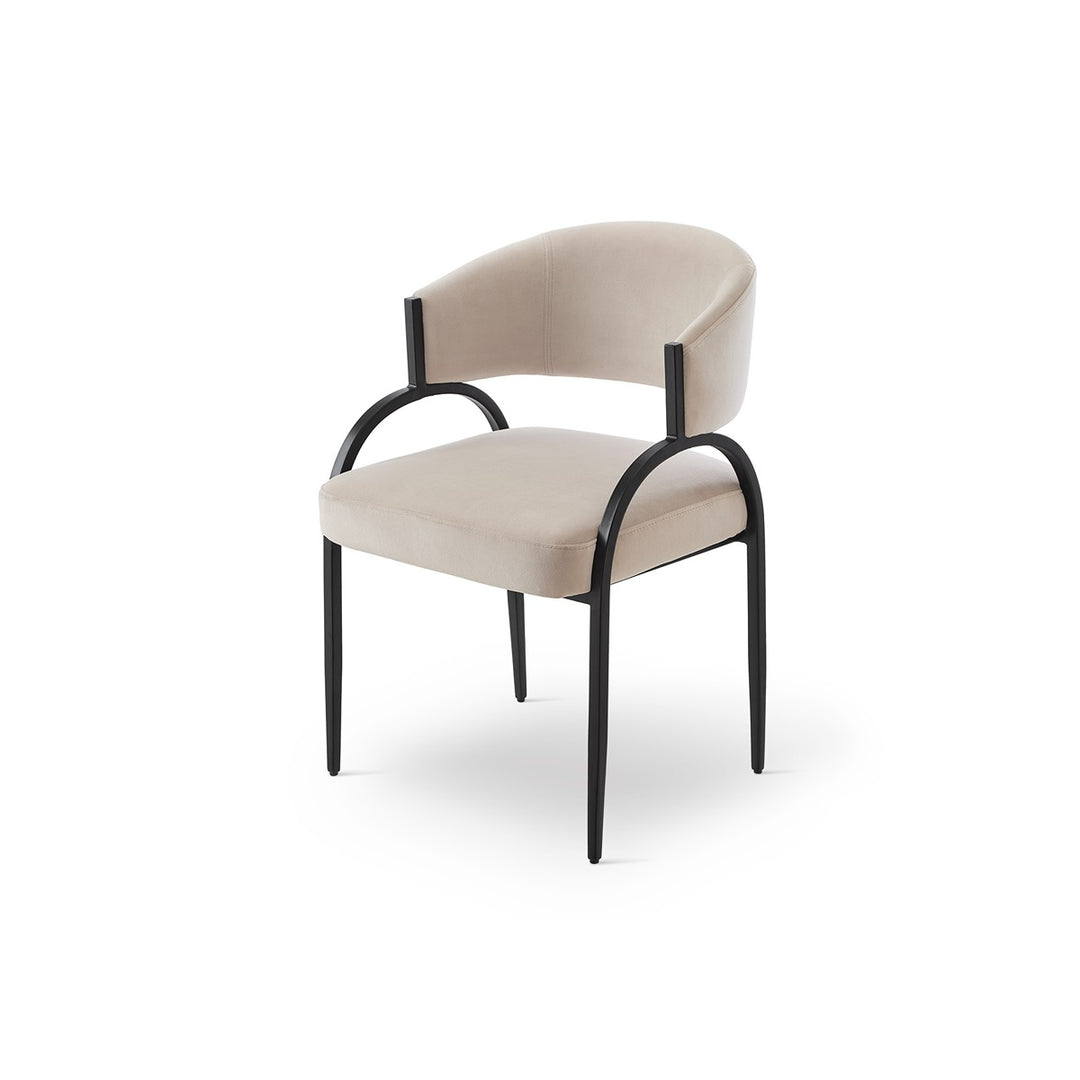 Pavilion Dining Chair Crib 5 - Megan Pebble & Matt Black LiangAndEimil 2