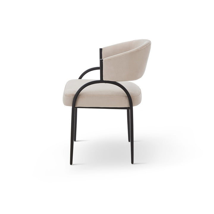 Pavilion Dining Chair Crib 5 - Megan Pebble & Matt Black LiangAndEimil 3