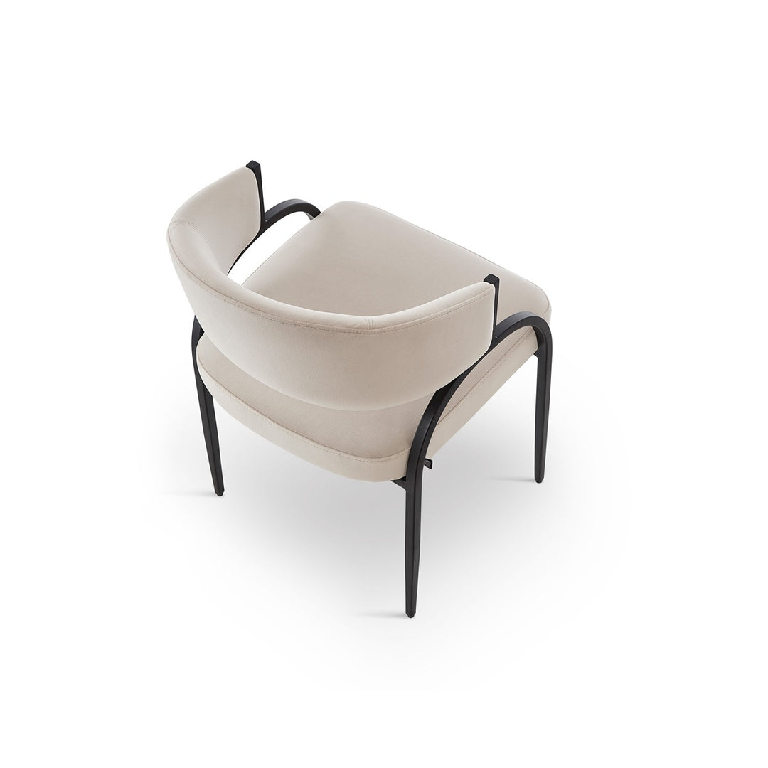 Pavilion Dining Chair Crib 5 - Megan Pebble & Matt Black LiangAndEimil 4