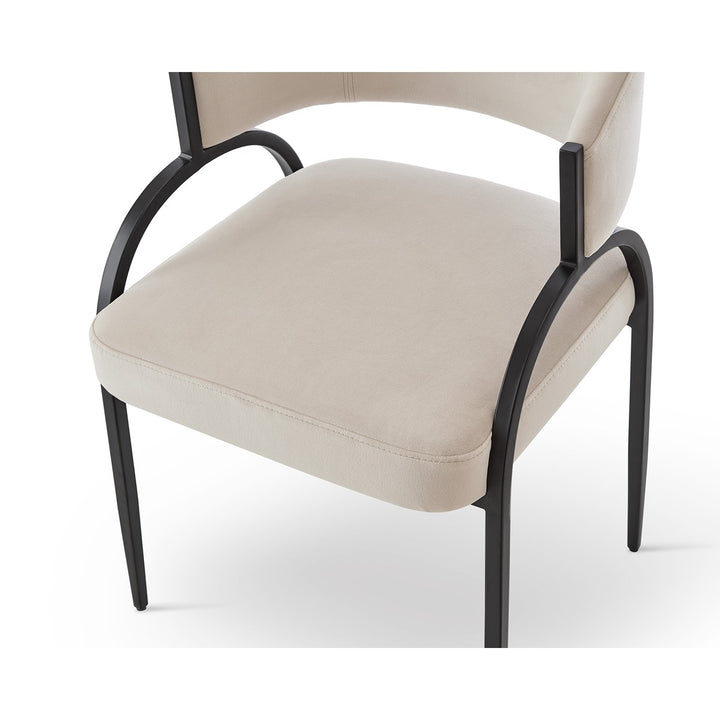 Pavilion Dining Chair Crib 5 - Megan Pebble & Matt Black LiangAndEimil 5