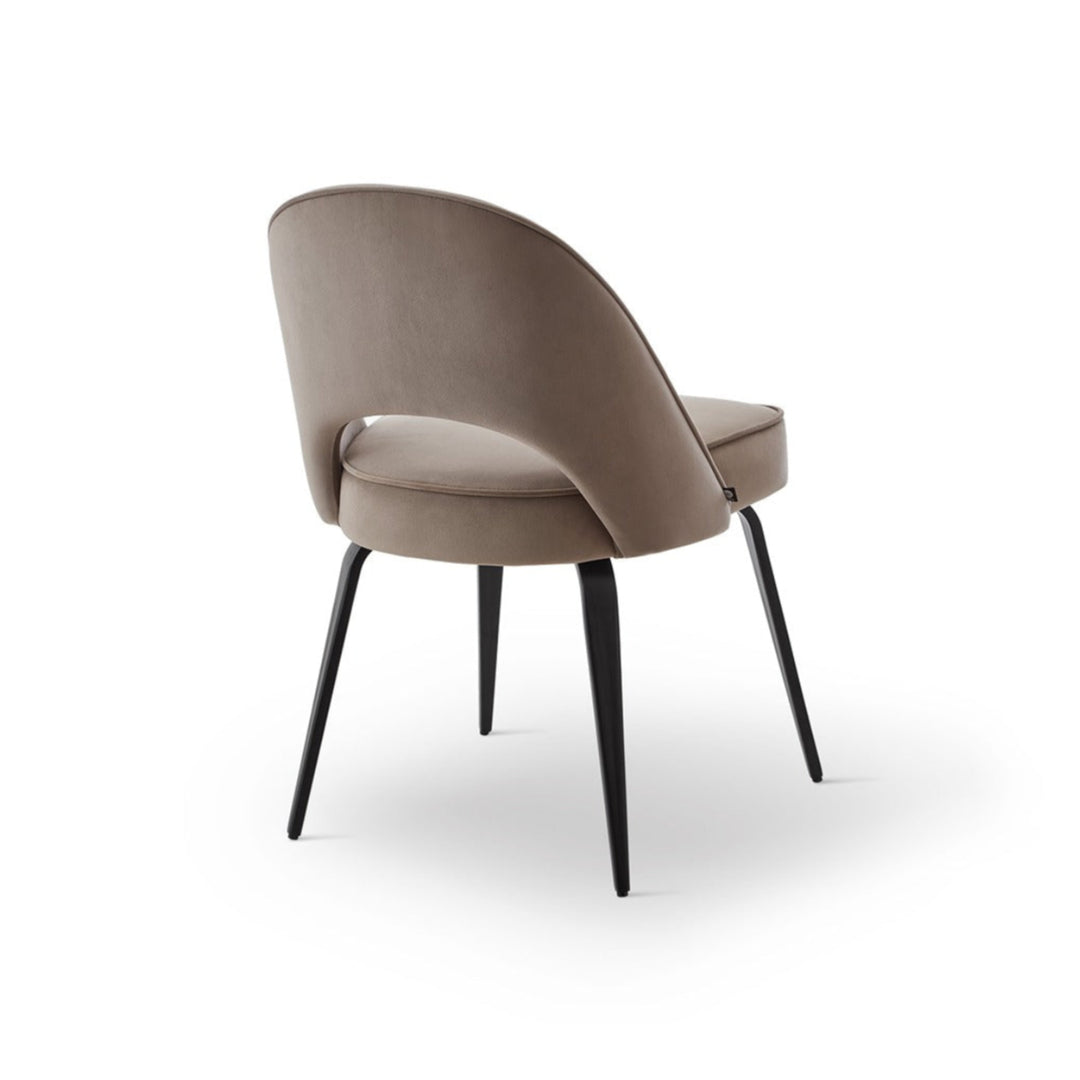 Yves Dining Chair Set of 2 Crib 5 - Megan Mink & Matt Black LiangAndEimil 4