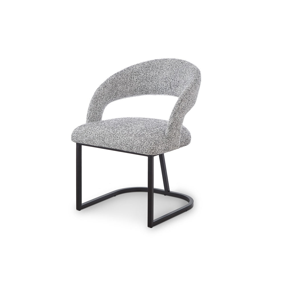 Alfie Dining Chair Crib 5 - Talbot Freckle & Matt Black LiangAndEimil 2