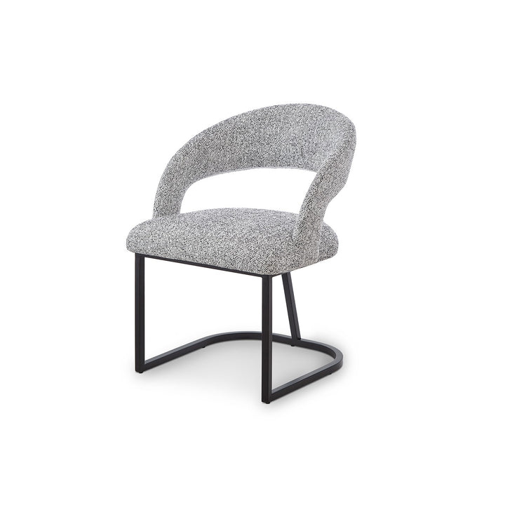Alfie Dining Chair Crib 5 - Talbot Freckle & Matt Black LiangAndEimil 2