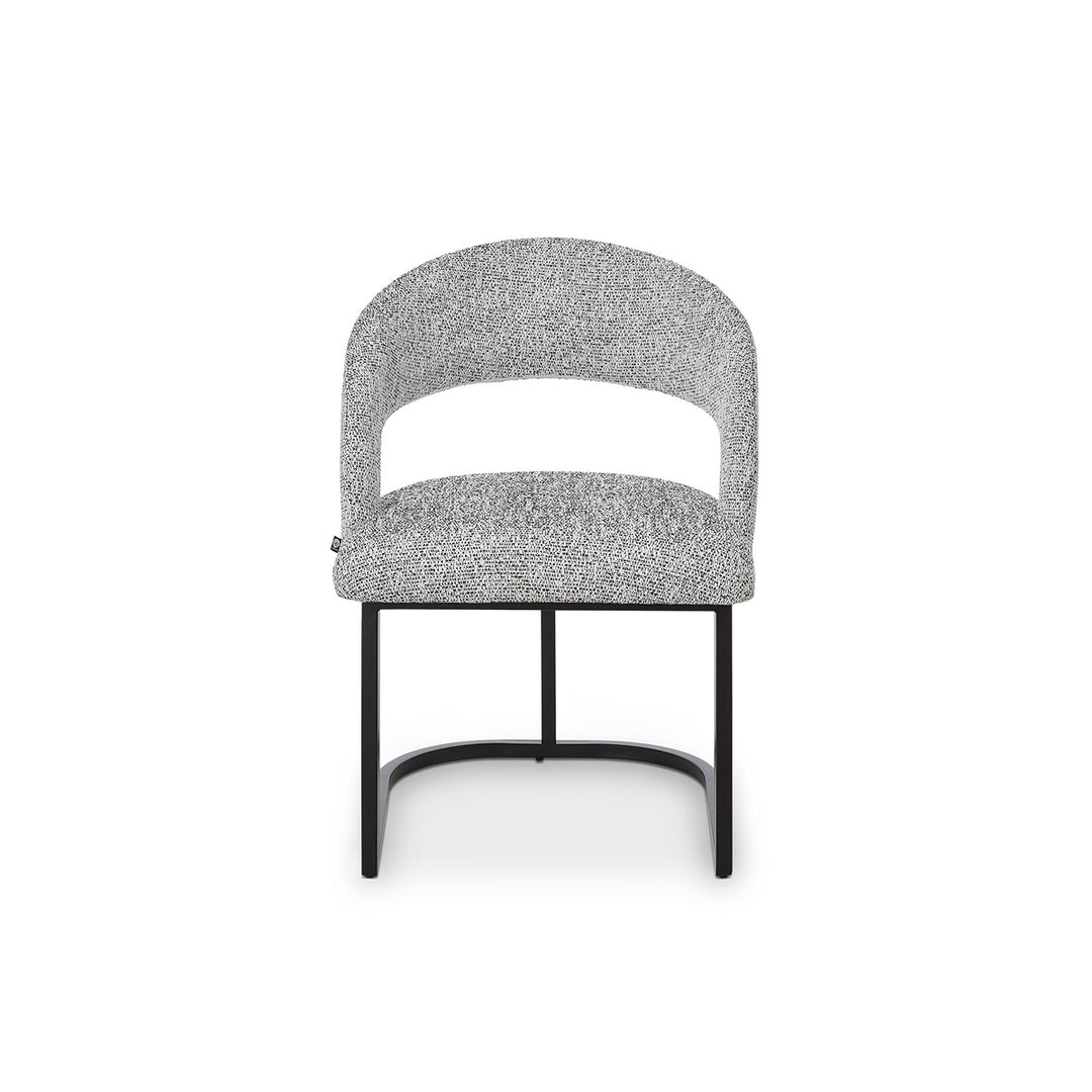 Alfie Dining Chair Crib 5 - Talbot Freckle & Matt Black LiangAndEimil 1