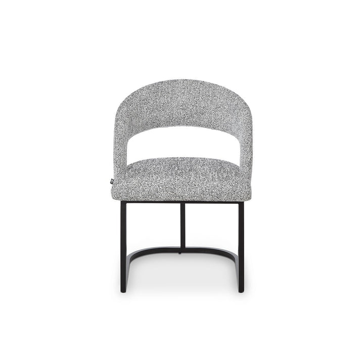 Alfie Dining Chair Crib 5 - Talbot Freckle & Matt Black LiangAndEimil 1