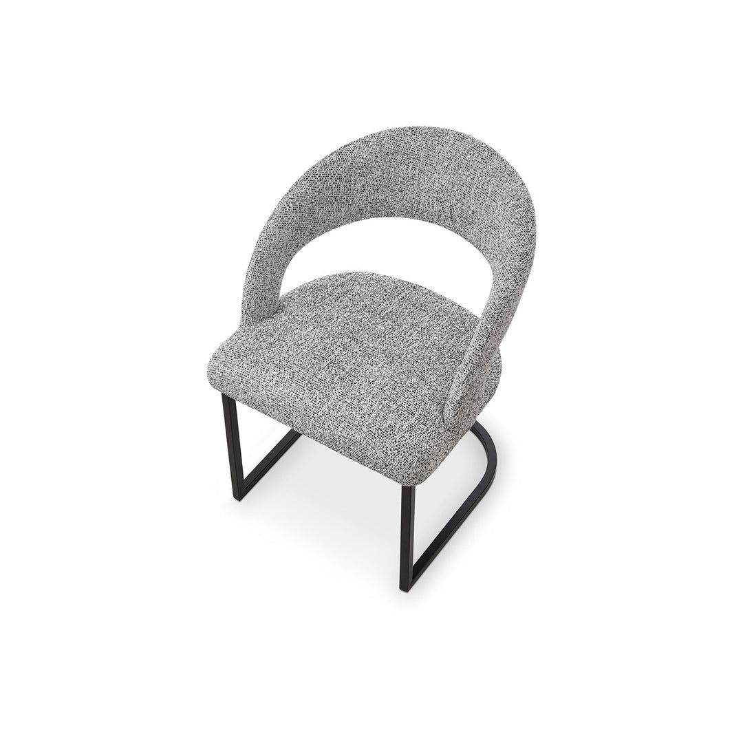 Alfie Dining Chair Crib 5 - Talbot Freckle & Matt Black LiangAndEimil 4