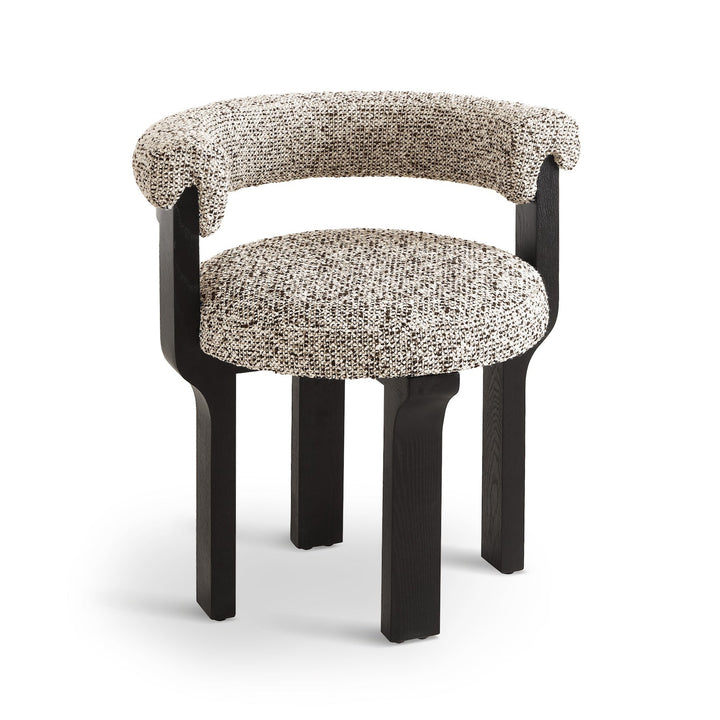 Elba Dining Chair Crib 5 - Dexter Sparkle Stone & Matte Black LiangAndEimil 6
