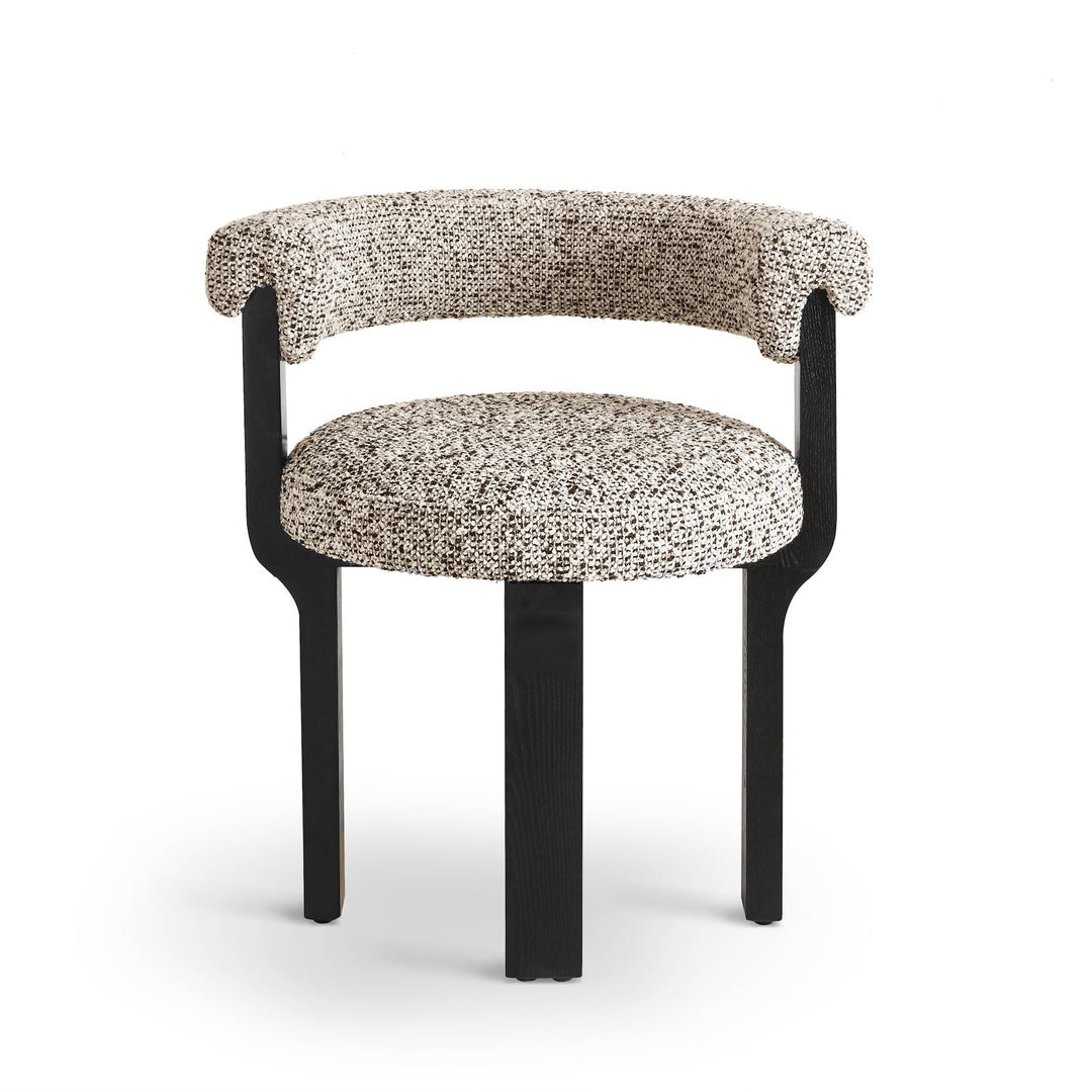 Elba Dining Chair Crib 5 - Dexter Sparkle Stone & Matte Black LiangAndEimil 1