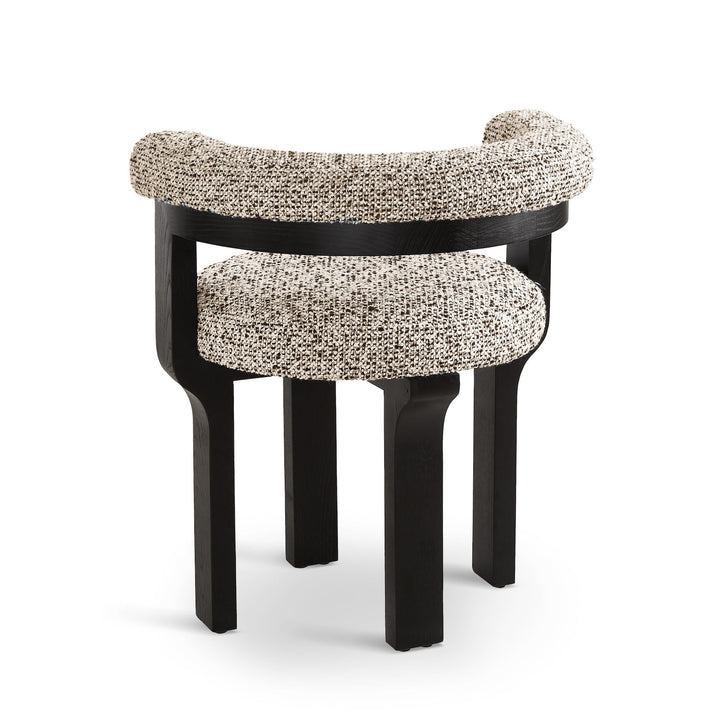 Elba Dining Chair Crib 5 - Dexter Sparkle Stone & Matte Black LiangAndEimil 3