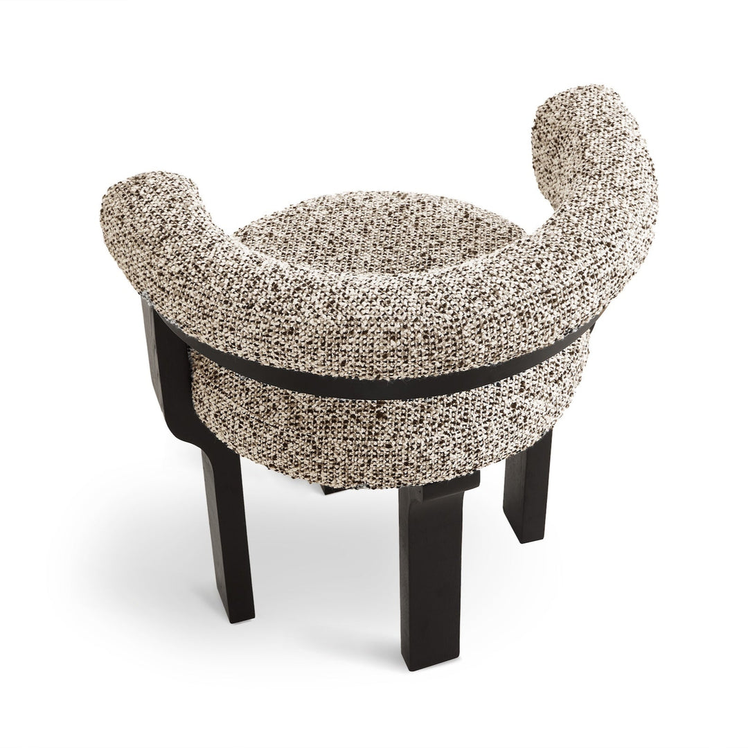 Elba Dining Chair Crib 5 - Dexter Sparkle Stone & Matte Black LiangAndEimil 5