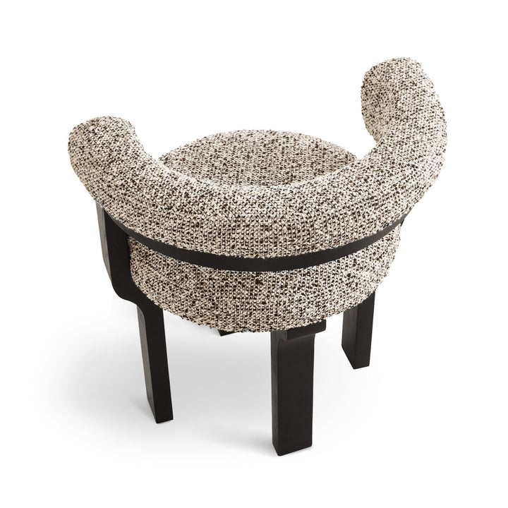 Elba Dining Chair Crib 5 - Dexter Sparkle Stone & Matte Black LiangAndEimil 5