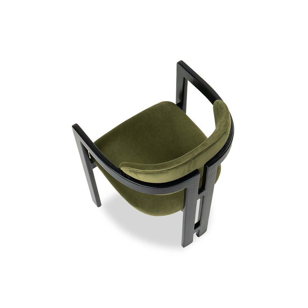 Neo Dining Chair Crib 5 - Kaster II Olive & Matt Black LiangAndEimil 3