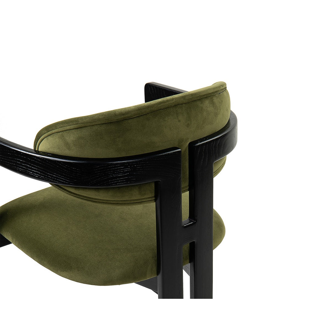 Neo Dining Chair Crib 5 - Kaster II Olive & Matt Black LiangAndEimil 4