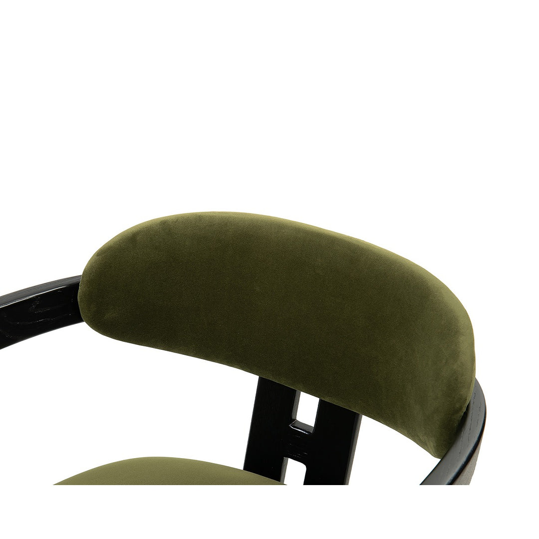 Neo Dining Chair Crib 5 - Kaster II Olive & Matt Black LiangAndEimil 5