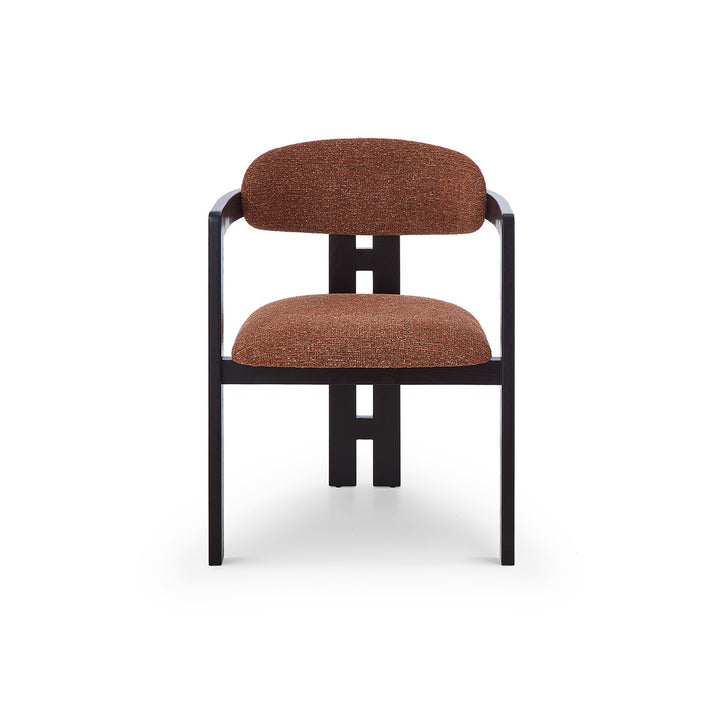 Neo Dining Chair Crib 5 - Bari Chestnut Red & Matt Black LiangAndEimil 1