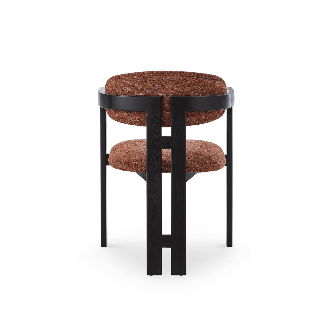 Neo Dining Chair Crib 5 - Bari Chestnut Red & Matt Black LiangAndEimil 6