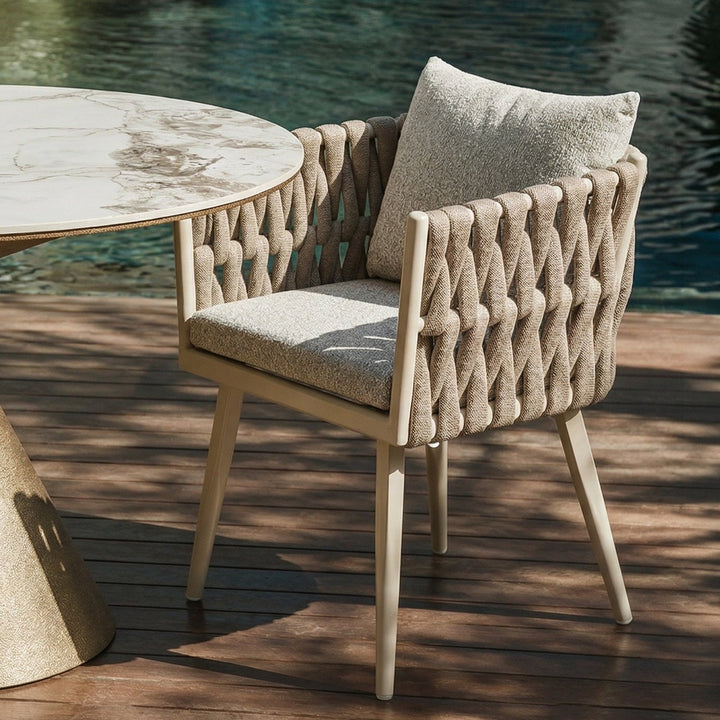 Charly Outdoor Dining Chair (Crib 5) - Forest Beige