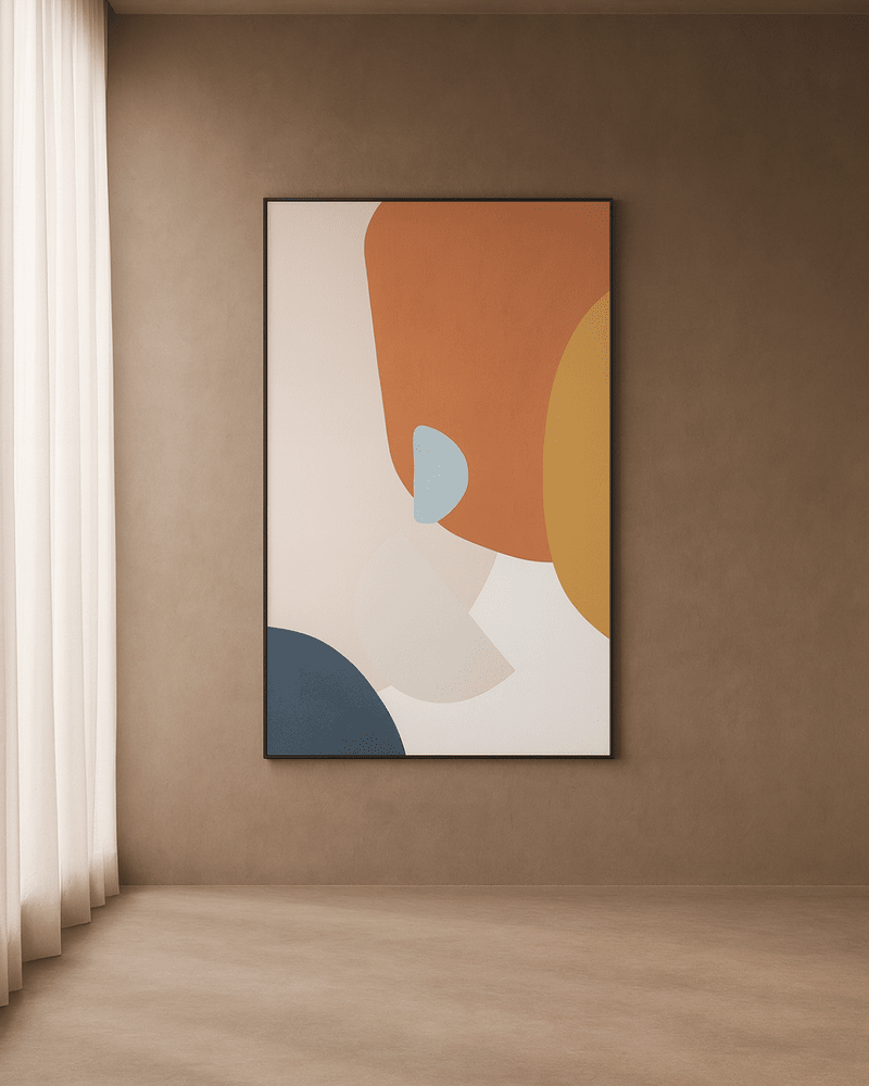 Crimson Oil Canvas - Black Frame Tommy Franks 2