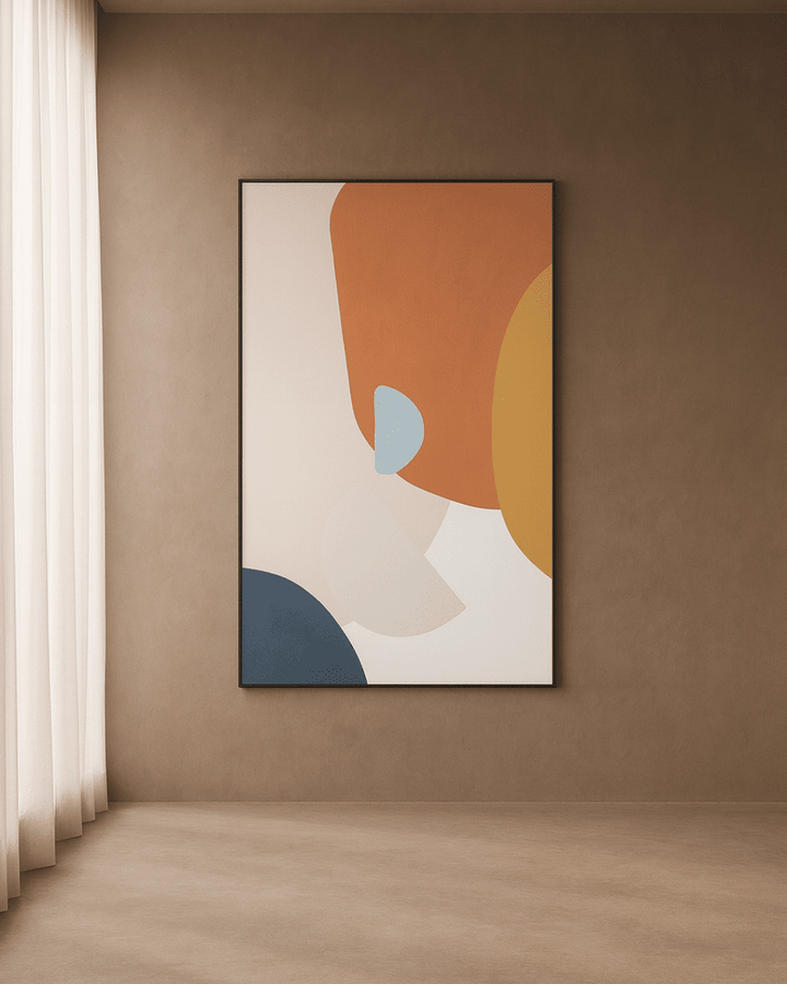 Crimson Oil Canvas - Black Frame Tommy Franks 2