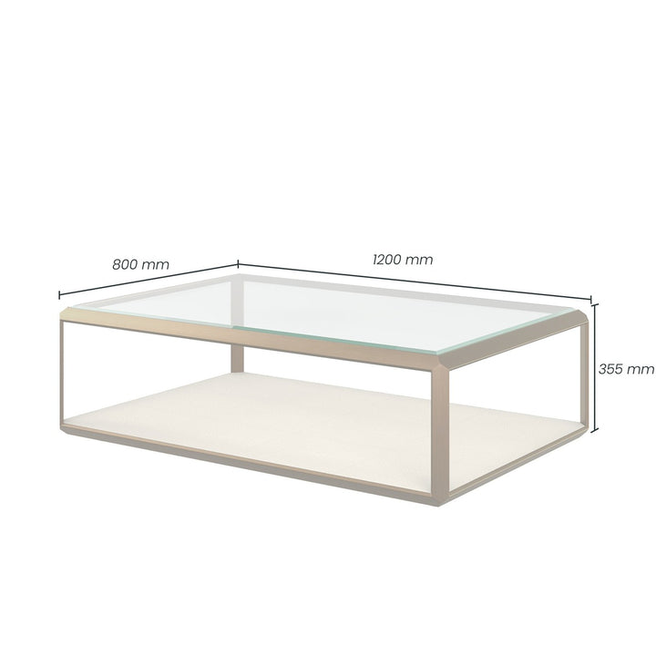 Elmley Rectangular Coffee Table - Ivory DIDesigns 4