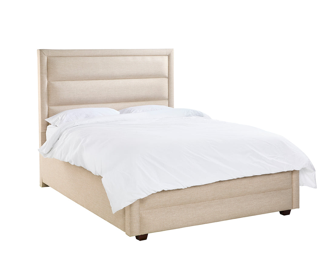Camilla Luxury Panelled Upholstered Bed - Stone Home of Beds 3