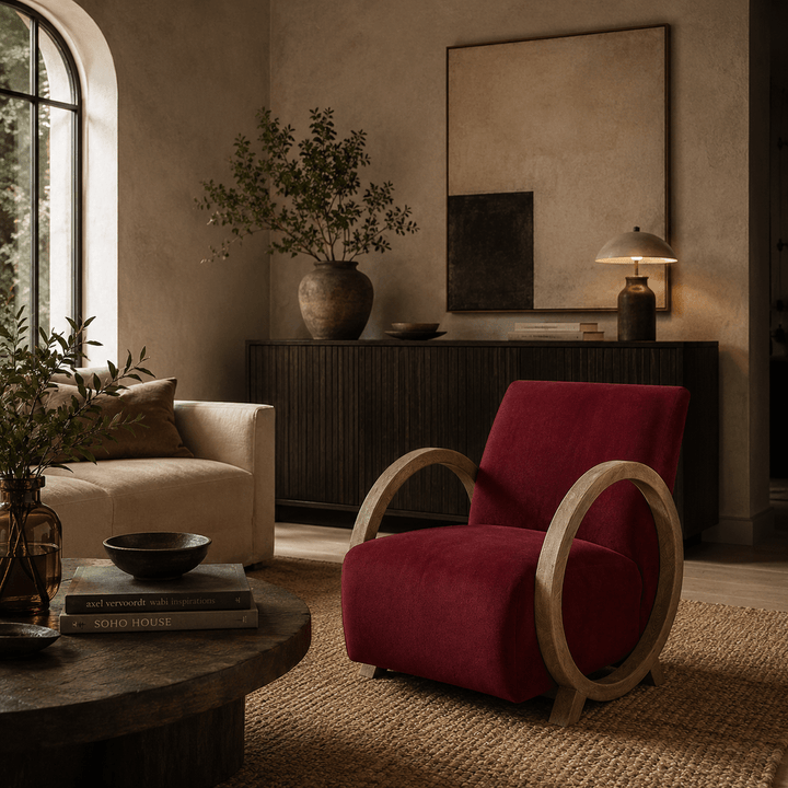 Wick Club Chair - Plum