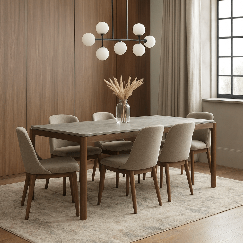 Willow Rectangular 8 Seater Rectangular Dining Table - Tobacco Walnut Twenty Ten 2