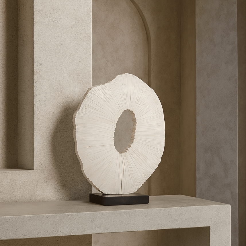 Worn by Time Marble Sculpture - Beige & Black LiangAndEimil 2