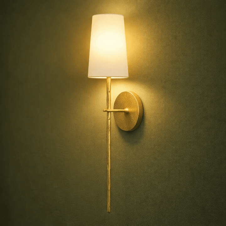 River 1 Light Wall Sconce - Vintage Gold Leaf