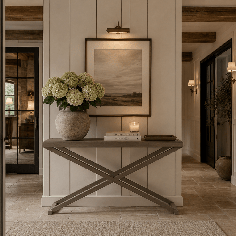 Bentley Console Table - Grey Aged Oak