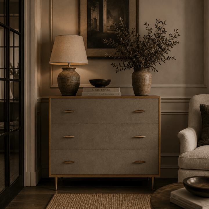 Hampton Chest of Drawers - Grey Shagreen