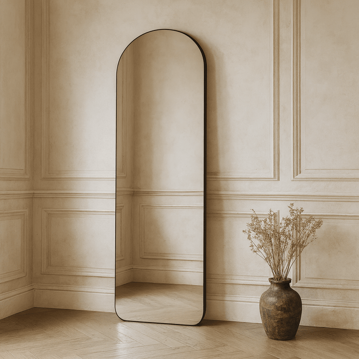 Sydney Arched Full Length Mirror - Black Yearn Mirrors 1